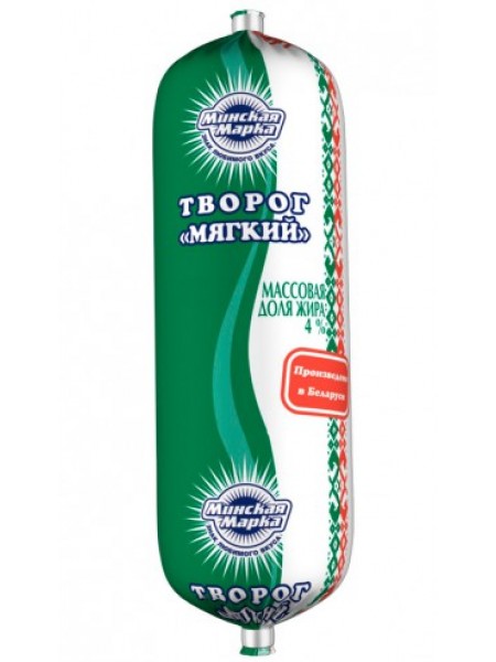 Творог мягкий 4% туба 400 г Минская марка *10 Минск МЗ №1 Творог мягкий 4% туба 400 г Минская марка *10 Минск МЗ №1